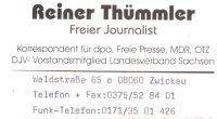 Reiner Thümmler Freier Journalist